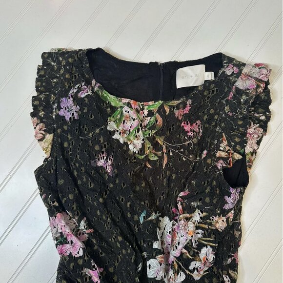Eri + Ali Dress Women’s 4 Small S Floral - Picture 2 of 5